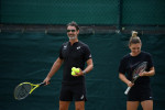 Patrick Mouratoglou entraine Simona Halep lors du tournoi de tennis Wimbledon 2022