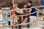 *EXCLUSIVE* The much sought after Polish Striker Robert Lewandowski seems to have puts all the speculation around his future behind him by taking things easy out on his holidays with his wife Anna in Mallorca.