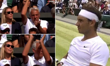 Scene de necrezut la Wimbledon! Tatăl lui Nadal i-a făcut semne disperate să iasă de pe teren, dar spaniolul a continuat