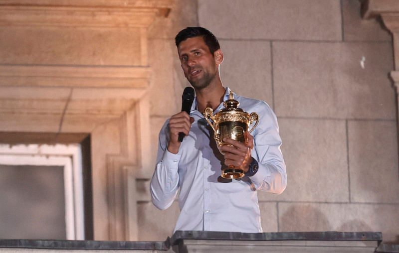 Novak Djokovic welcoming ceremony in Belgrade