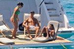 *PREMIUM-EXCLUSIVE* MUST CALL FOR PRICING BEFORE USAGE - STRICTLY NOT AVAILABLE FOR ONLINE USAGE UNTIL 15:50 PM UK TIME ON 02/07/2022 - Manchester United superstar footballer Cristiano Ronaldo flexes his toned muscular body while relaxing on his yacht