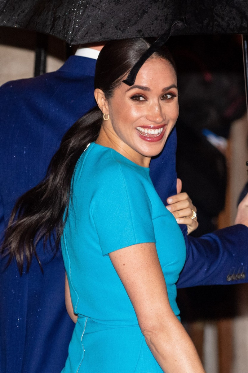 Beaming Meghan Markle makes her first public appearance in the UK since Megxit