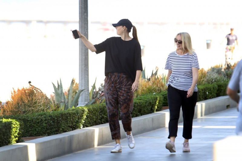*EXCLUSIVE* New mom Maria Sharapova gets some fresh air in Manhattan Beach