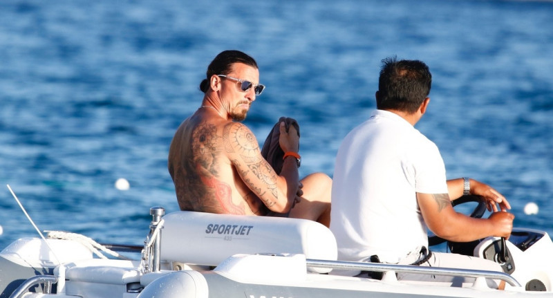 *EXCLUSIVE* The Swedish Maverick Zlatan Ibrahimovic spotted out on his pre season break in Ibiza.