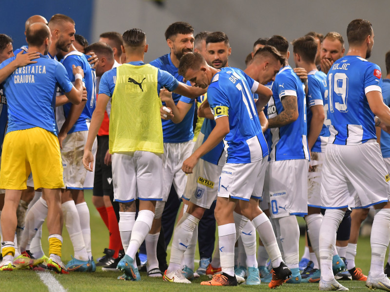 FOTBAL:UNIVERSITATEA CRAIOVA-FK VLLAZNIA, UEFA EUROPA CONFERENCE LEAGUE (28.07.2022)