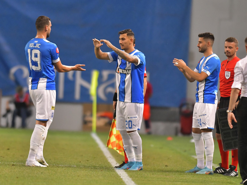FOTBAL:UNIVERSITATEA CRAIOVA-FK VLLAZNIA, UEFA EUROPA CONFERENCE LEAGUE (28.07.2022)