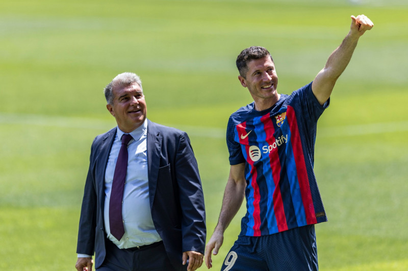 Presentation Of Robert Lewandowski - FC Barcelona, Spain - 05 Aug 2022