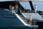 *PREMIUM-EXCLUSIVE* *MUST CALL FOR PRICING BEFORE USAGE* Spanish Tennis star Rafael Nadal and his wife, the pregnant Maria Francisca Perello enjoy their summer holidays on their yacht in Palma de Mallorca.