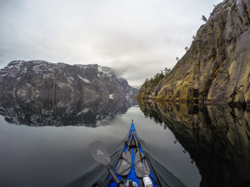Kayaking around Norway