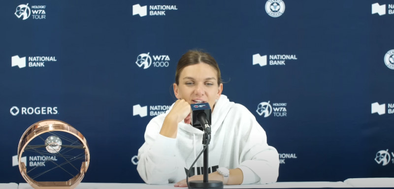 Simona Halep / Foto: Captură Youtube@tenniscanada