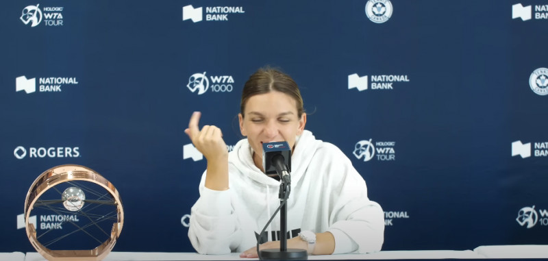 Simona Halep / Foto: Captură Youtube@tenniscanada