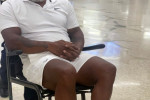 EXCLUSIVE: Mike Tyson is Pictured in a Wheelchair at Miami Airport