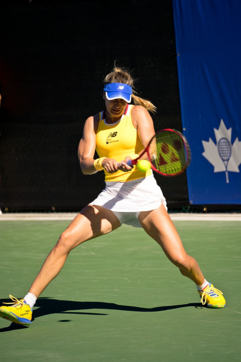Eugenie Bouchard v Arianne Hartono - Odlum Brown VanOpen - Hollyburn Country Club, West Vancouver, British Columbia, Canada, August 16th 2022, West Vancouver, British Columbia, Canada - 16 Aug 2022
