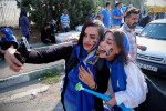 Iranian women were allowed to watch the football match