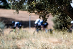 Boadilla del Monte, Spain. 15th September, 2018. Cyclists of 'Hitec Products - Birk Sport' ride during team time trial of 1st stage of Spanish women cycling race 'WNT Madrid Challenge' on Sptember 15, 2018 in Boadilla del Monte, Spain. © David Gato/Alamy