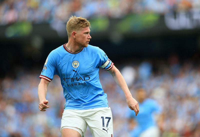 City Stadium, Manchester, UK. 27th Aug, 2022. Premier Leage football, Manchester City versus Crystal Palace; Kevin de Bruyne of Manchester City Credit: Action Plus Sports/Alamy Live News