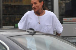 EXCLUSIVE: Former NBA Player Delonte West is Spotted Hanging Outside of a 7-11 Convenience Store in Alexandria, Virginia.