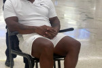 EXCLUSIVE: Mike Tyson is Pictured in a Wheelchair at Miami Airport