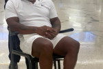 EXCLUSIVE: Mike Tyson is Pictured in a Wheelchair at Miami Airport