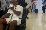 EXCLUSIVE: Mike Tyson is Pictured in a Wheelchair at Miami Airport