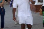 EXCLUSIVE: Mike Tyson Treats Himself To Eating Ice-Cream While Walking Around The Hamptons