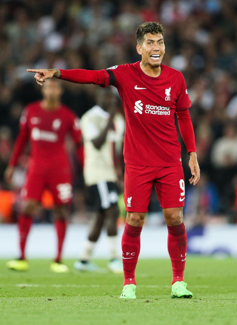 Liverpool, UK. 13th Sep, 2022. Roberto Firmino of Liverpool during the UEFA Champions League match at Anfield, Liverpool. Picture credit should read: Cameron Smith/Sportimage Credit: Sportimage/Alamy Live News
