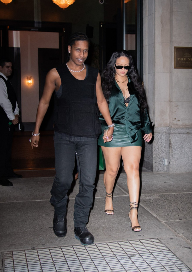 EXCLUSIVE: New Parents Rihanna And ASAP Rocky Go Out For A Late Dinner Looking Amazing In New York City