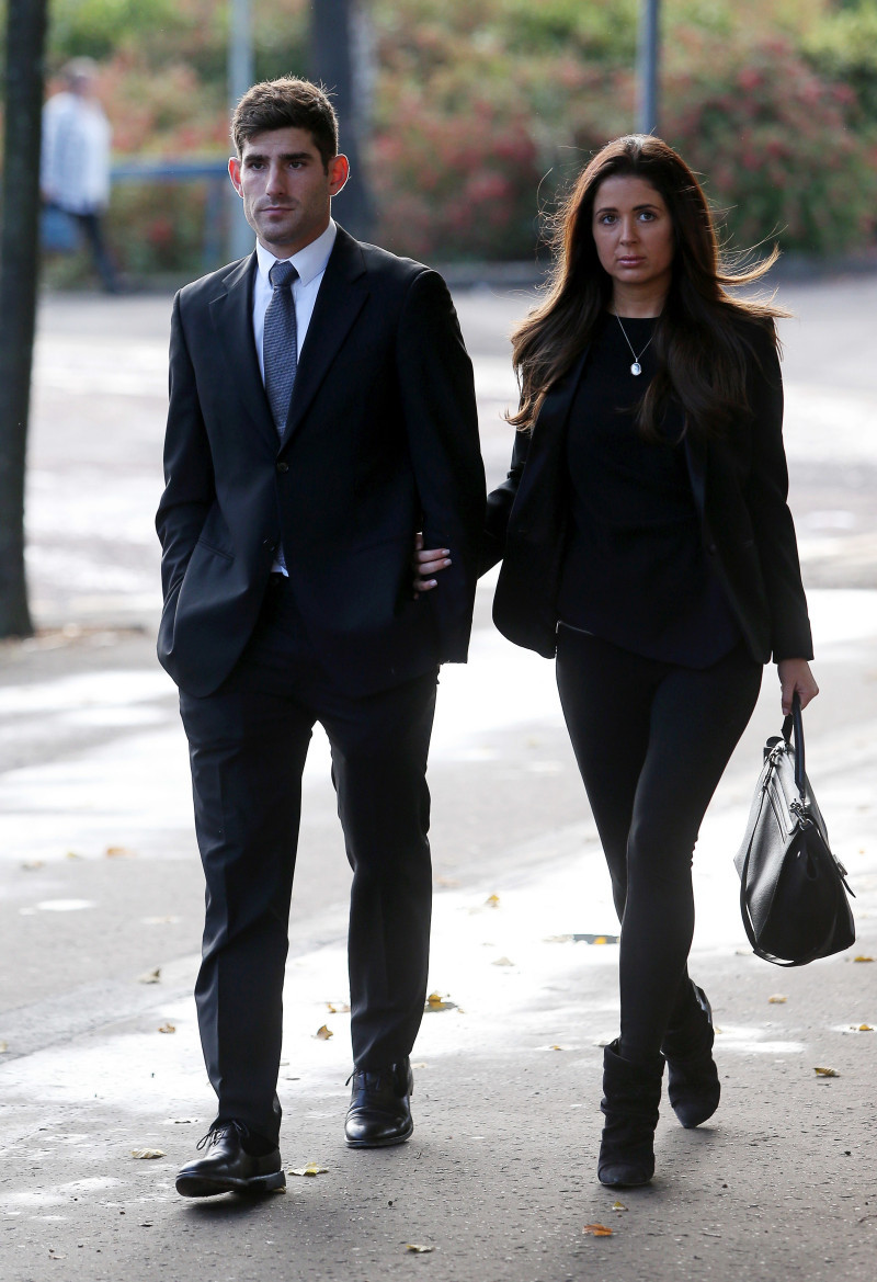 Ched Evans rape retrial, Cardiff Crown Court, Wales, UK - 12 Oct 2016
