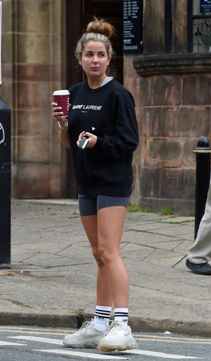 Wag Natasha Massey Grabbing A Costa Coffee In Cheshire