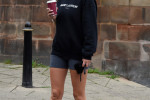 Wag Natasha Massey Grabbing A Costa Coffee In Cheshire