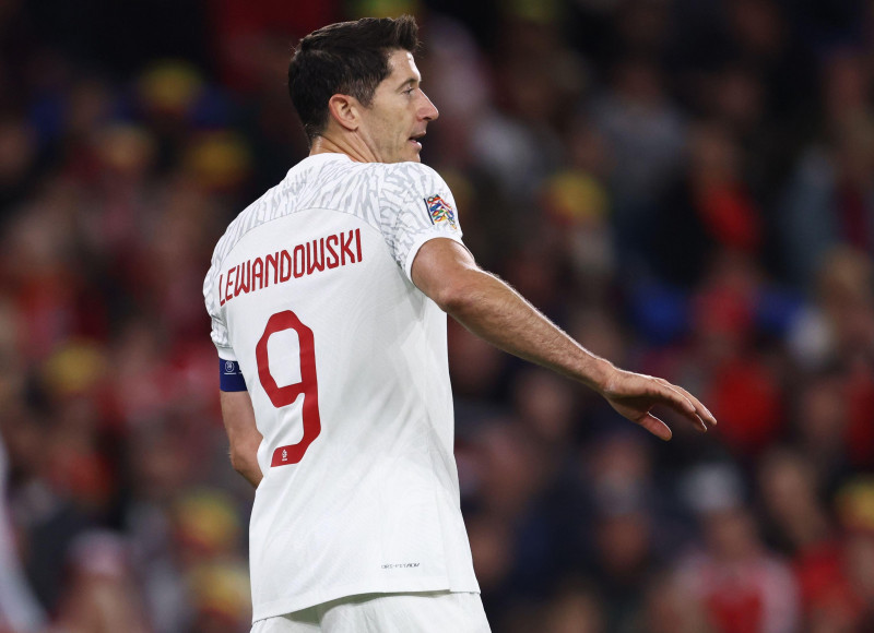 Cardiff, UK. 25th Sep, 2022. Robert Lewandowski of Poland during the UEFA Nations League match at the Cardiff City Stadium, Cardiff. Picture credit should read: Darren Staples/Sportimage Credit: Sportimage/Alamy Live News