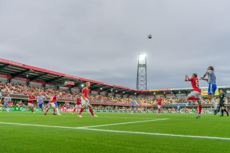 Silkeborg, Denmark. 28th Aug, 2022. The Jysk Park stadium seen during the 3F Superliga match between Silkeborg IF and Odense Boldklub in Silkeborg. (Photo Credit: Gonzales Photo/Alamy Live News