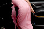 Victoria Beckham gets ready for summer in a pretty pink dress