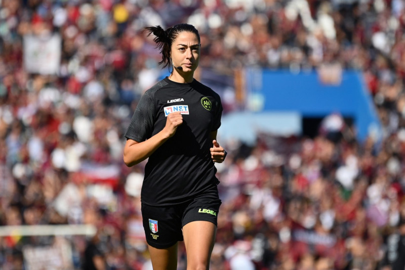 Sassuolo vs Salernitana - Maria Sole Ferrieri Caputi, il primo arbitro donna in Serie A