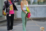 Milan, . 06th Sep, 2022. Milan, 06-09-2022 Diletta Leotta leaves work and an admirer gives her a bouquet of flowers, then a mysterious boy arrives in the car who makes her get on board to take her home. Credit: Independent Photo Agency/Alamy Live News