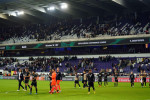Anderlecht players applaud the fans following the UEFA Europa Conference League match at Lotto Park, Anderlecht. Picture date: Thursday October 6, 2022.
