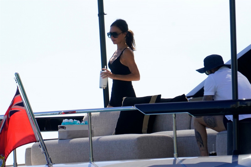EXCLUSIVE: Victoria And David Beckham Enjoy A Yacht Day In Miami