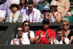 Patrick Mouratoglou (left) coach of Simona Halep on day eleven of the 2022 Wimbledon Championships at the All England Lawn Tennis and Croquet Club, Wimbledon. Picture date: Thursday July 7, 2022.