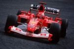 Michael Schumacher of Germany and Ferrari in action
