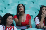 Salvador, Brazil. 23rd June, 2019. Larissa Riquelme, during a match between Colombia and Paraguay, valid for the group stage of the Copa America 2019, held this Sunday (23) at the Fonte Nova Arena in Salvador, Bahia, Brazil. Credit: Tiago Caldas/FotoArena