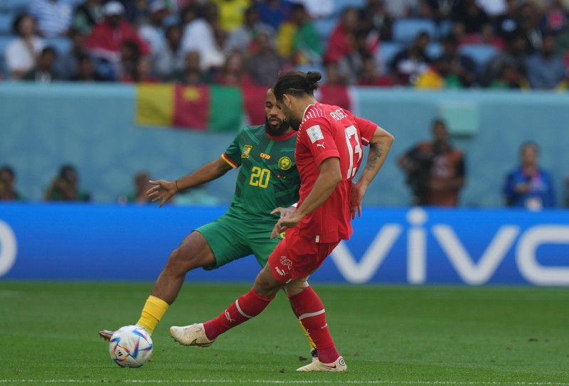 Switzerland and Cameroon - FIFA World Cup Qatar 2022 - Group G - al-Janoub Stadium, al-Wakra, Qatar - 24 Nov 2022