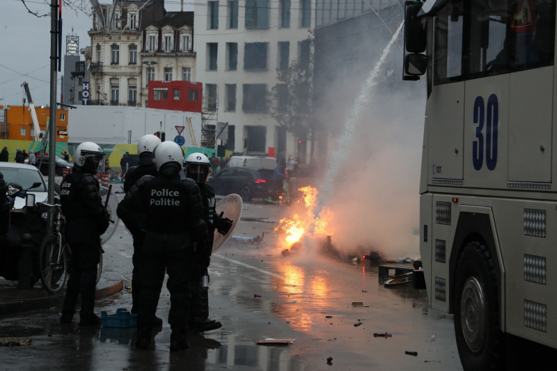 Brussels Soccer World Cup 2022 Belgium Vs Morocco, Brussels, Belgium - 27 Nov 2022