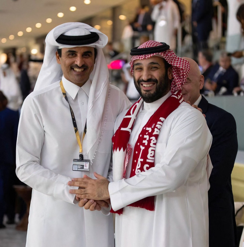 World Cup - Emir of Qatar with Heads of States In Doha - 21 Nov 2022