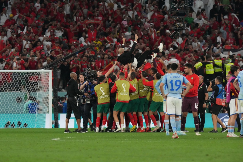 Morocco and Spain - FIFA World Cup Qatar 2022 - Round of 16 - Education City Stadium, ar-Rayyan, Qatar - 06 Dec 2022