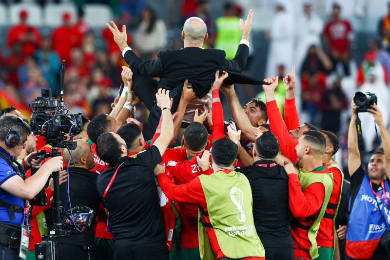 Morocco v Spain: Round of 16 - FIFA World Cup Qatar 2022, Doha - 06 Dec 2022