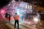 Paris: Police intervene the Moroccan fans celebrating their victory against Portugal in 2022 FIFA World Cup