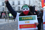 Paris protest against execution of prisoners in Iran, December 11, 2022