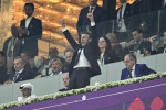 FIFA World Cup Qatar 2022 Emmanuel Macron attends the semi-final between France and Morocco