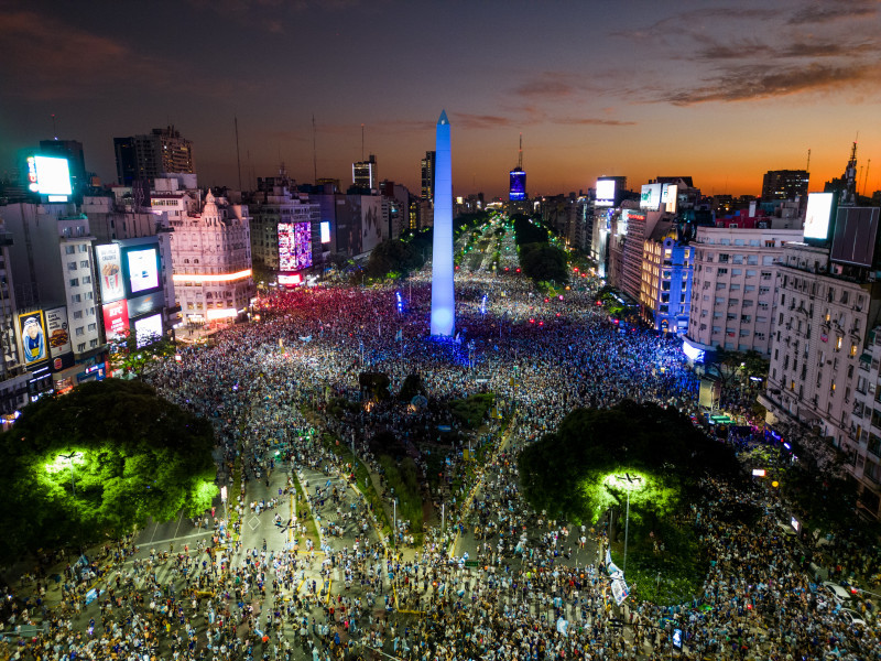 Fans Watch Argentina v Croatia in Buenos Aires - FIFA World Cup Qatar 2022