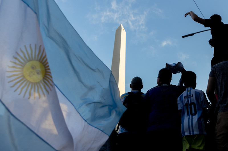 Fans Watch Argentina v Croatia in Buenos Aires - FIFA World Cup Qatar 2022
